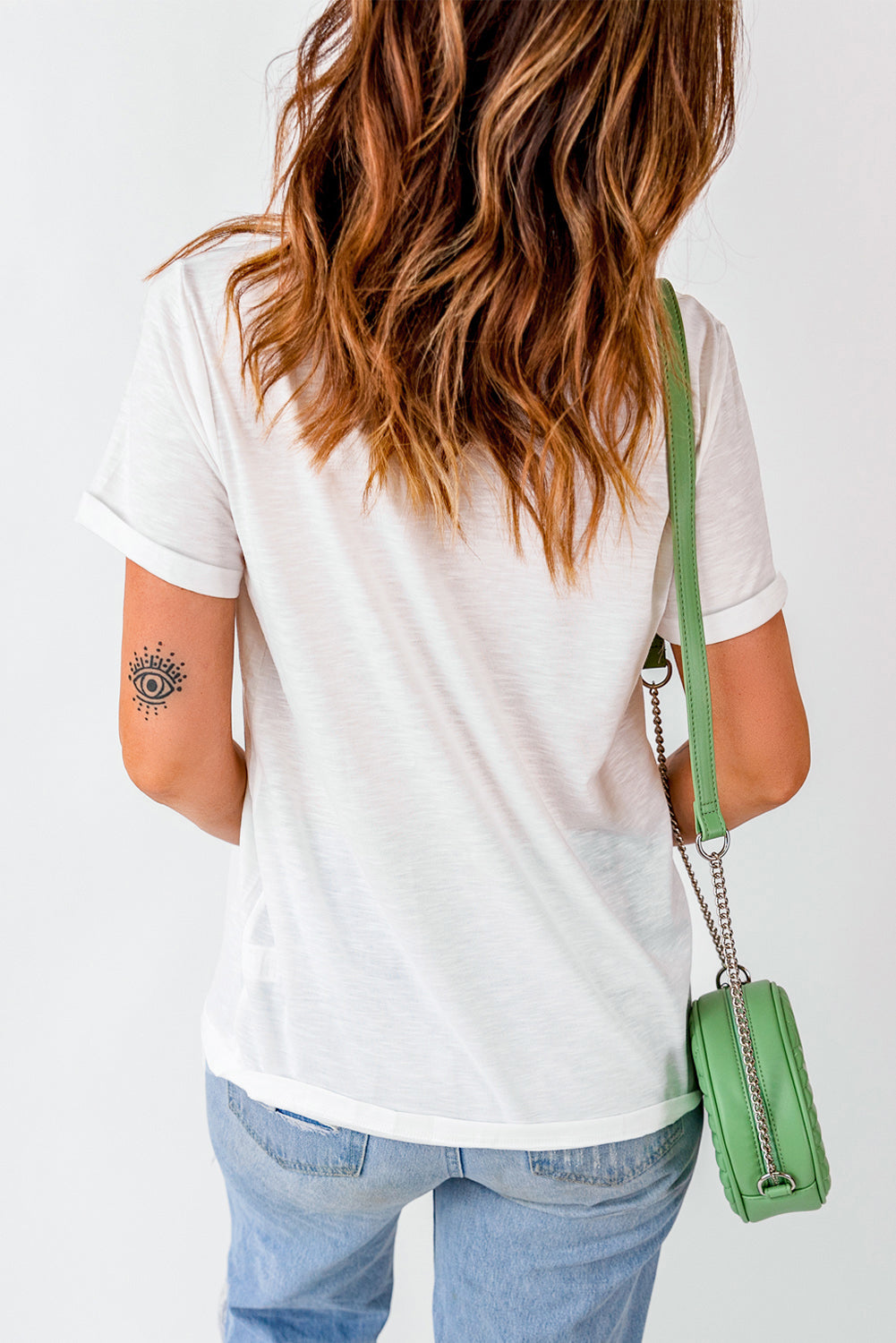 White GAME DAY Checkered Football Print Vintage Graphic Tee