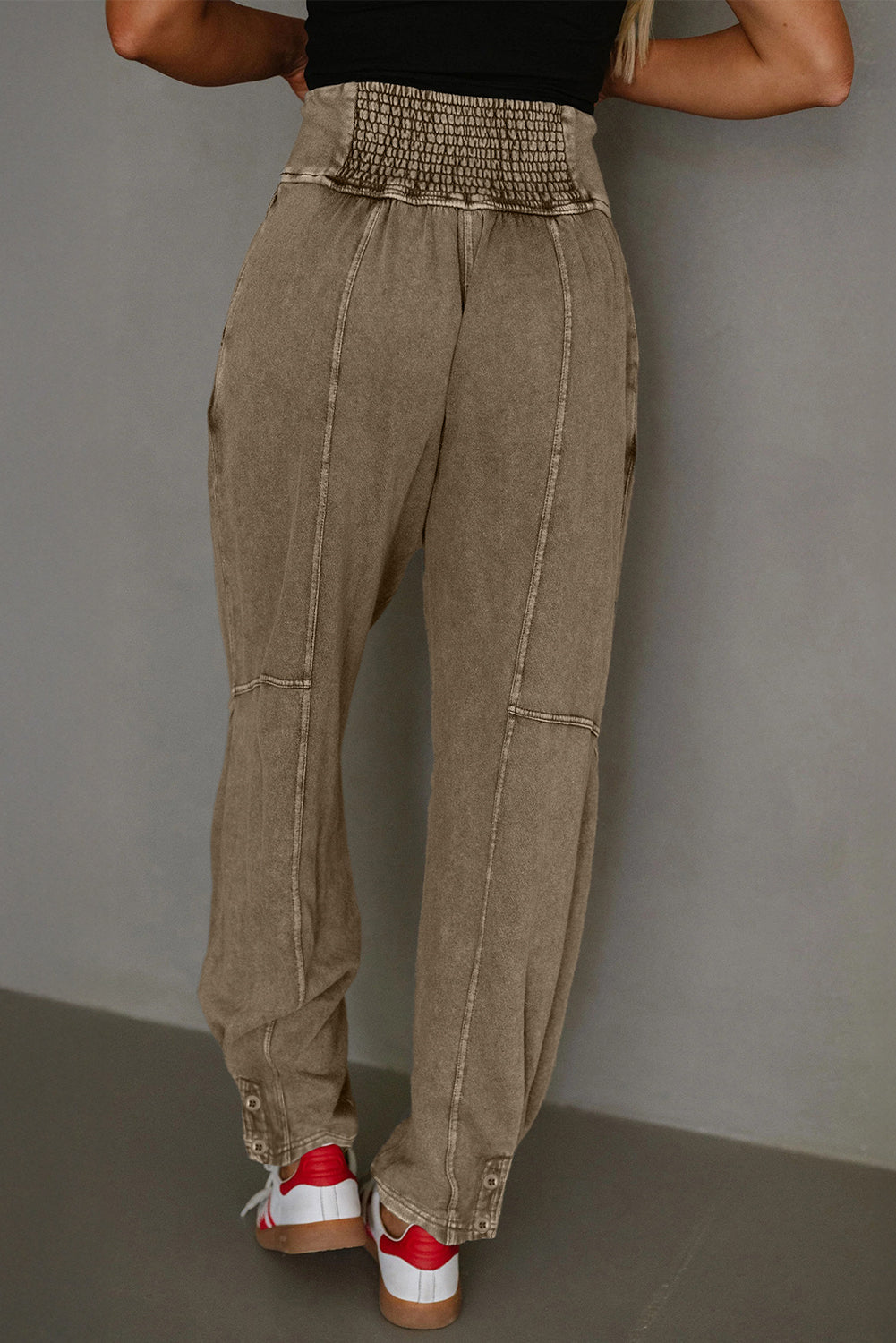 Elmwood Mineral Wash Jogger Style High Waist Pants
